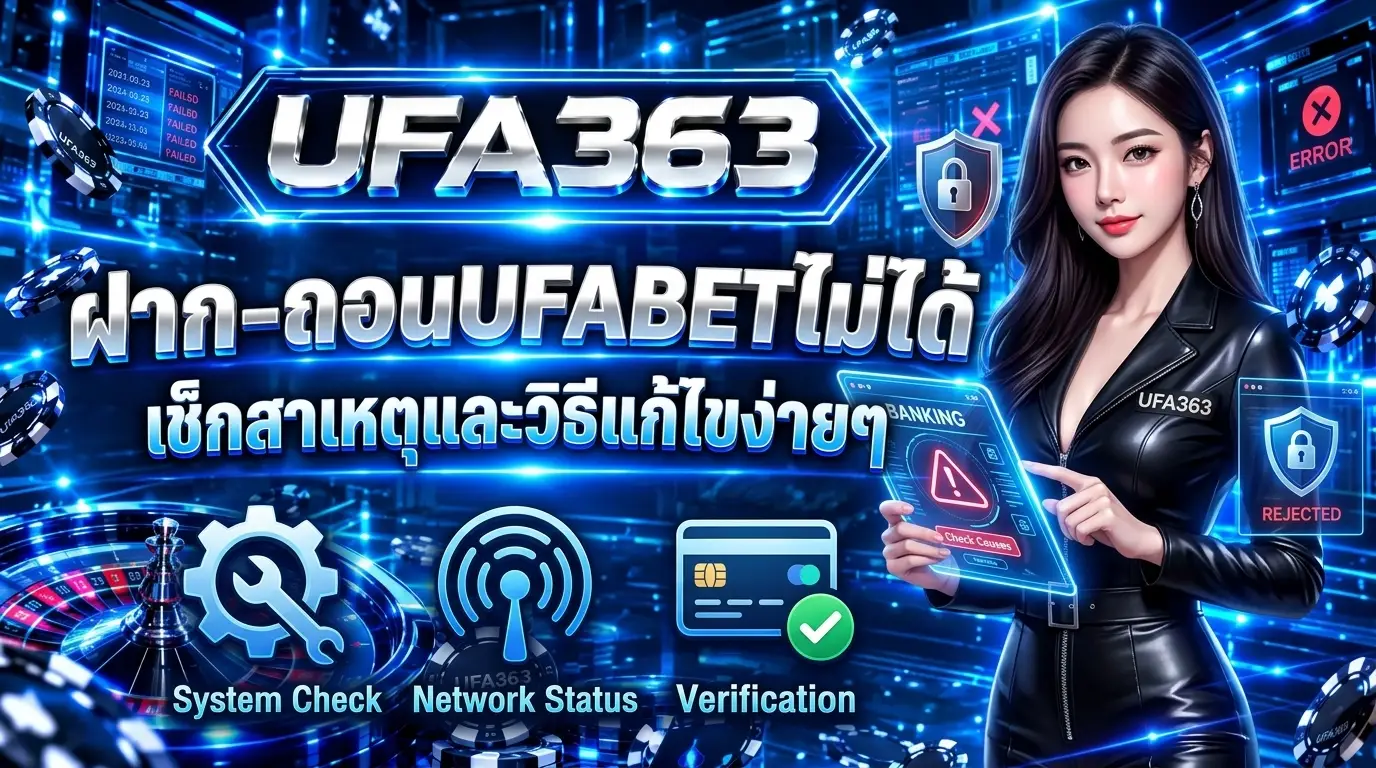 ฝาก-ถอนUFABETไม่ได้